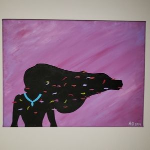 Handpainted princess silhouette